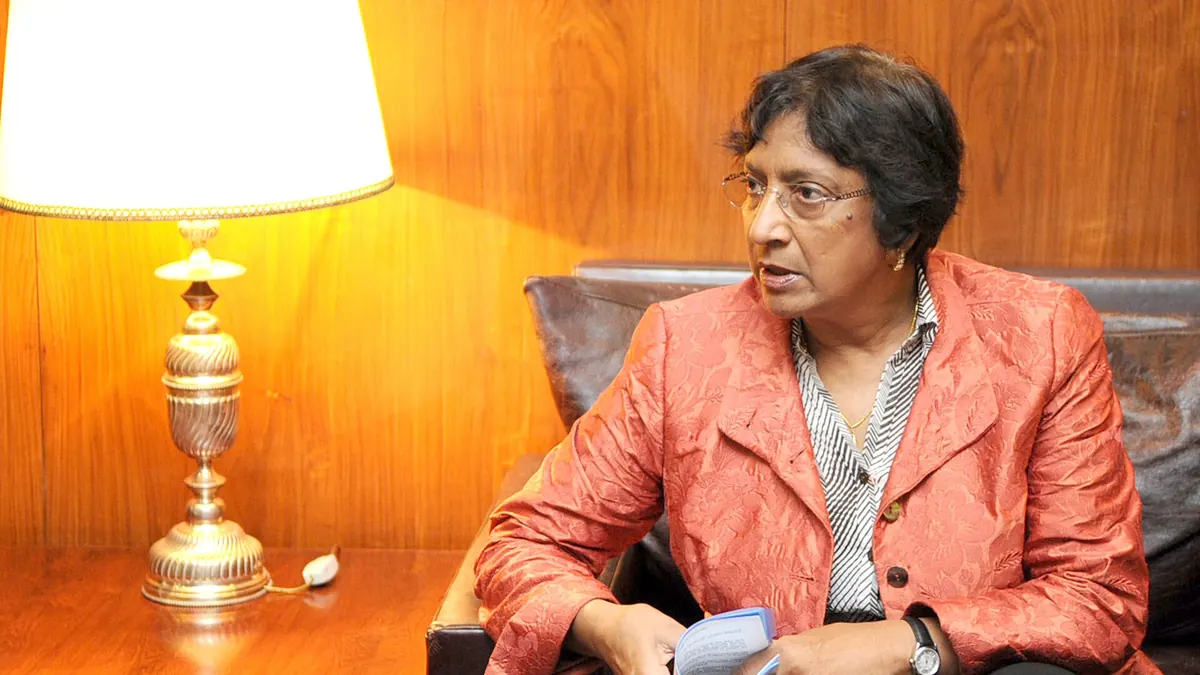 Navanethem „Navi“ Pillay beim Erhalt des Friedensnobelpreises 2026